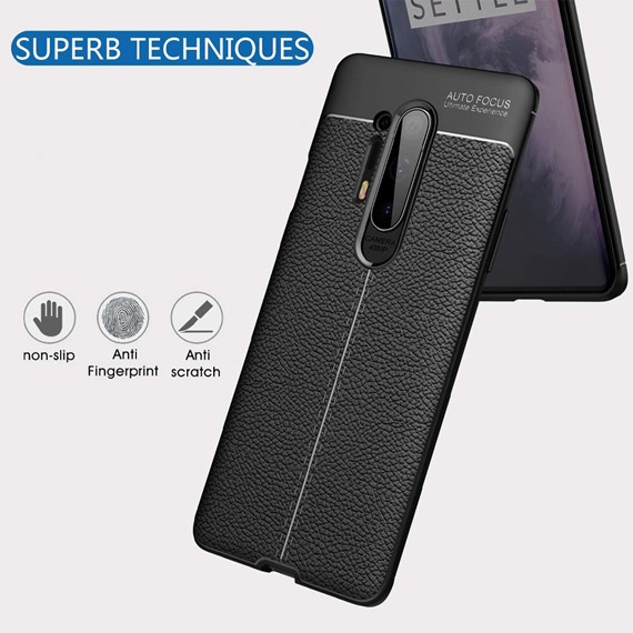 CaseUp OnePlus 8 Pro Kılıf Niss Silikon Siyah 4
